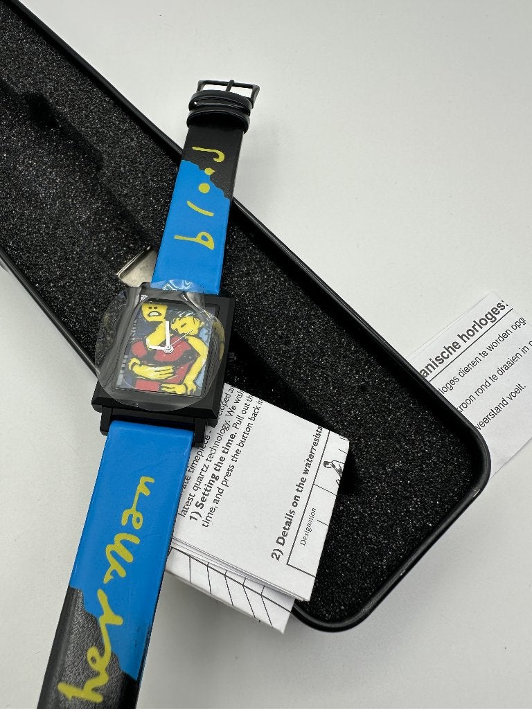 Herman Brood - Horloge “Tough Bump” – in het originele doos, Ophalen of Verzenden, Leer, Overige merken