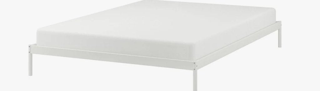 IKEA bed frame, Huis en Inrichting, Ophalen, Gebruikt, Wit, Tweepersoons
