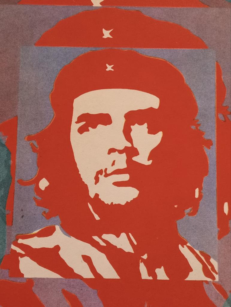 Affiche Cuba 1970 Che Guevara Communisme pop Art, Verzamelen, Ophalen of Verzenden, Gebruikt, A1 t/m A3