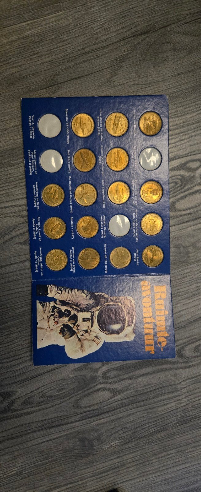 Ruimte-avontuur muntenalbum - Shell (1969), Ophalen of Verzenden, Overige landen, Setje