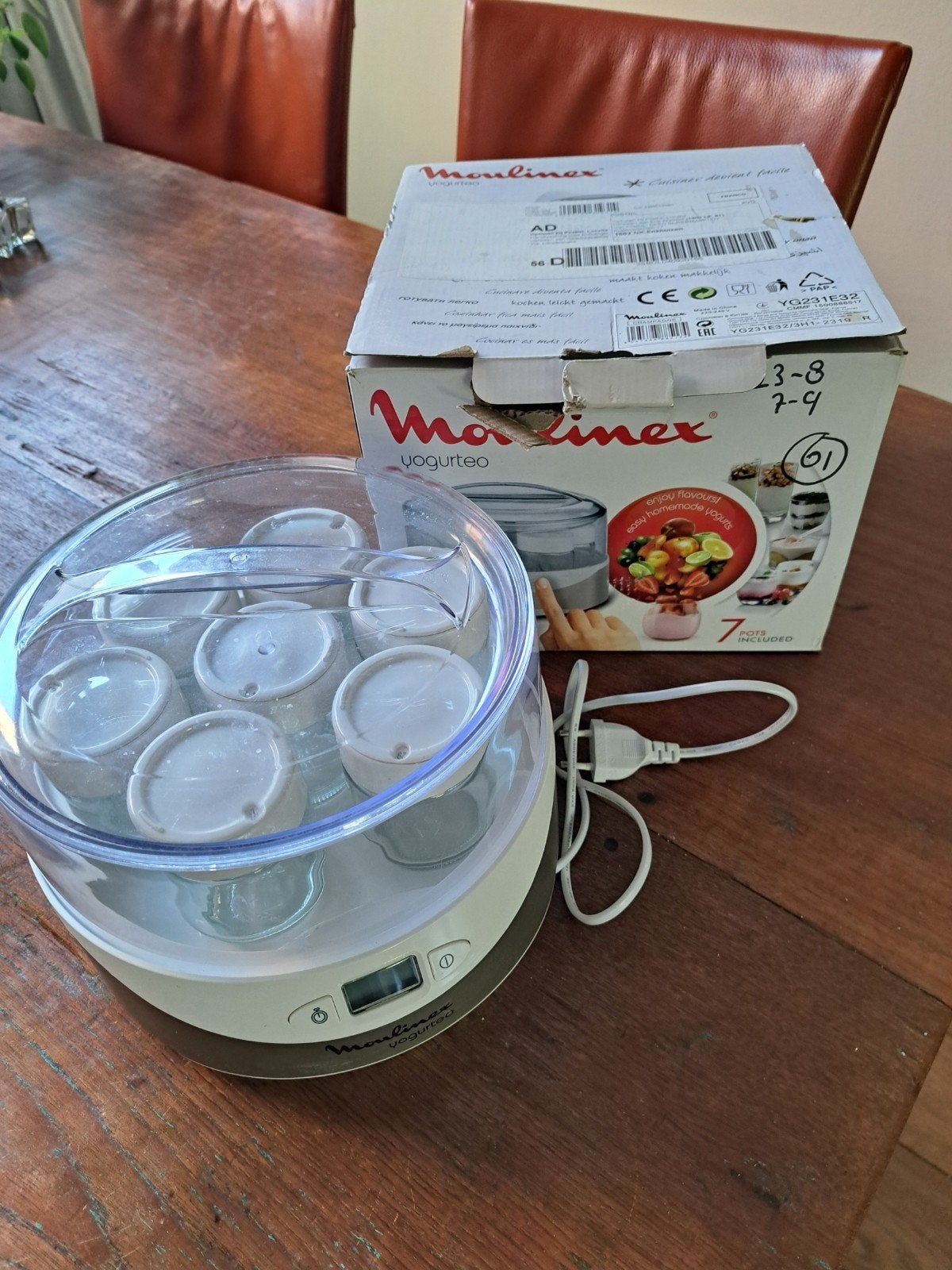Moulinex joghurtmaker YG231E, Ophalen of Verzenden, Gebruikt