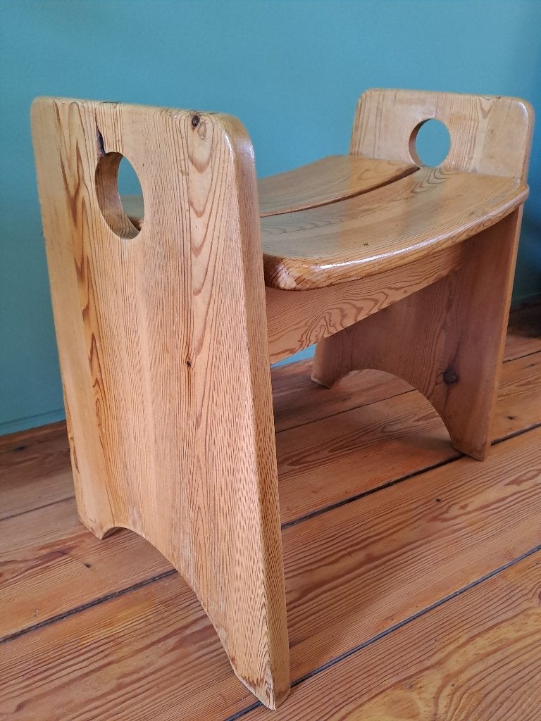 Scandinavisch design Gilbert Marklund ‘Jonte’ kruk, Ophalen, Meerkleurig, Hout, 53 cm