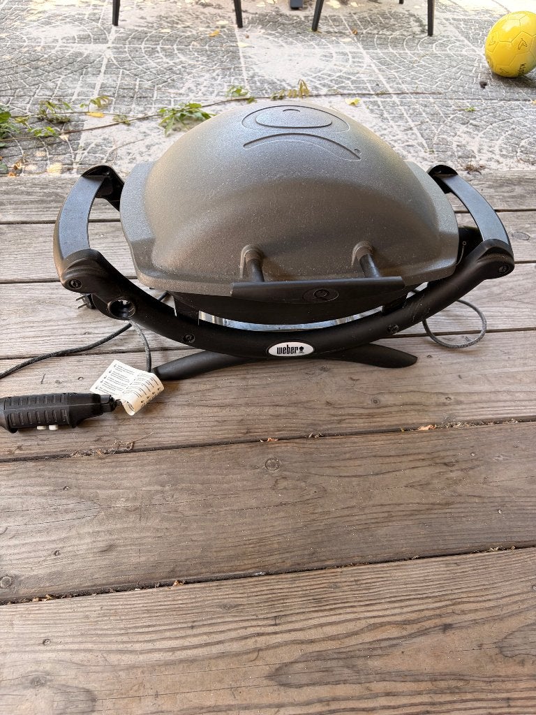 Weber Elektrische BBQ tafelmodel, Tuin en Terras, Elektrische barbecues, Ophalen, Gebruikt, Weber
