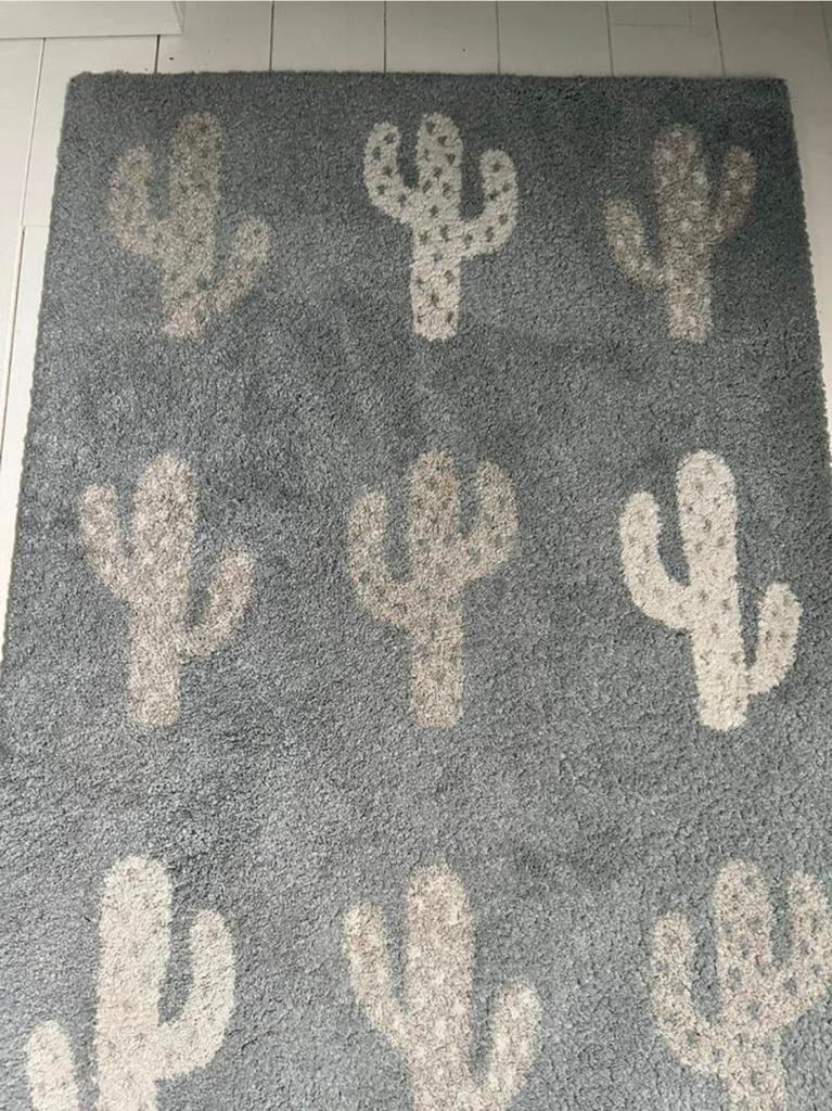 Leuk kindervloerkleed met cactus motief, Ophalen of Verzenden, Zo goed als nieuw, Kleed of Kussen
