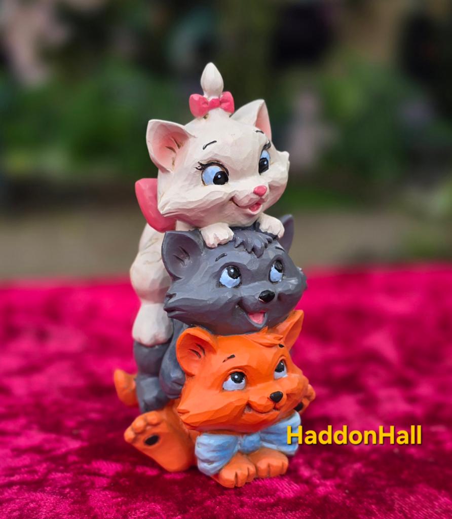 Disney Traditions Mini Aristocats Stacked - Jim Shore, Ophalen, Overige figuren, Nieuw, Beeldje of Figuurtje