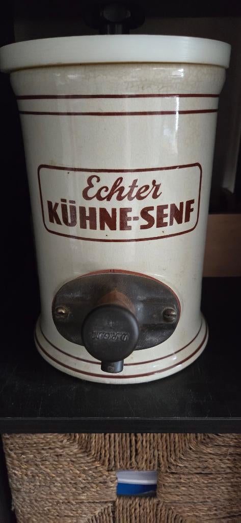 Antieke mosterd mayonaise pot, Ophalen of Verzenden