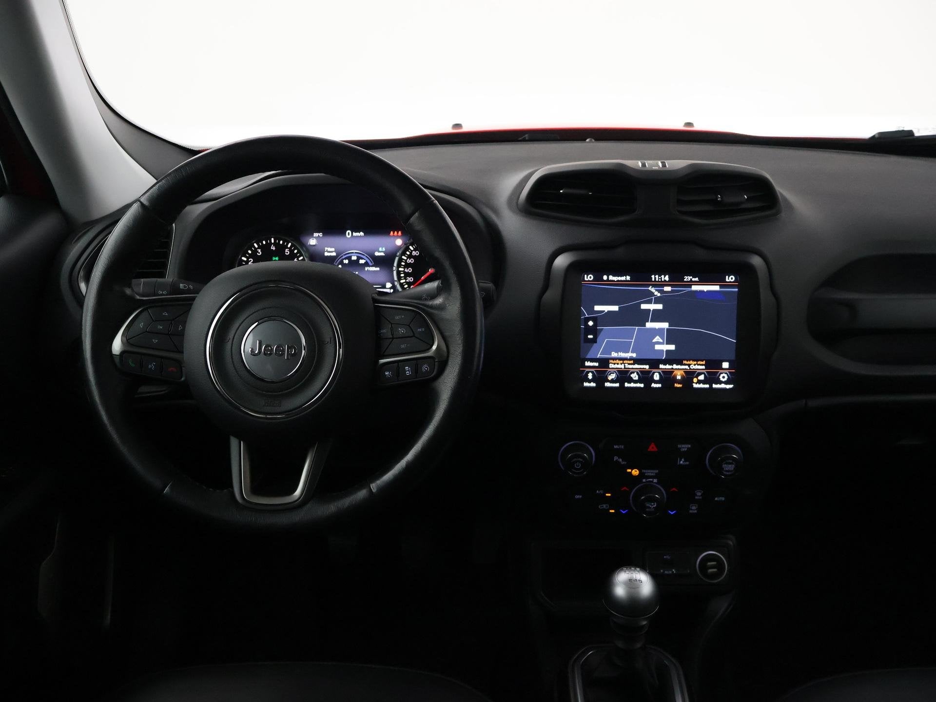 Jeep Renegade 1.0T LIMITED + PANORAMA | TREKHAAK | LEDER | A, Auto's, Jeep, Voorwielaandrijving, Stof, Origineel Nederlands, Bedrijf
