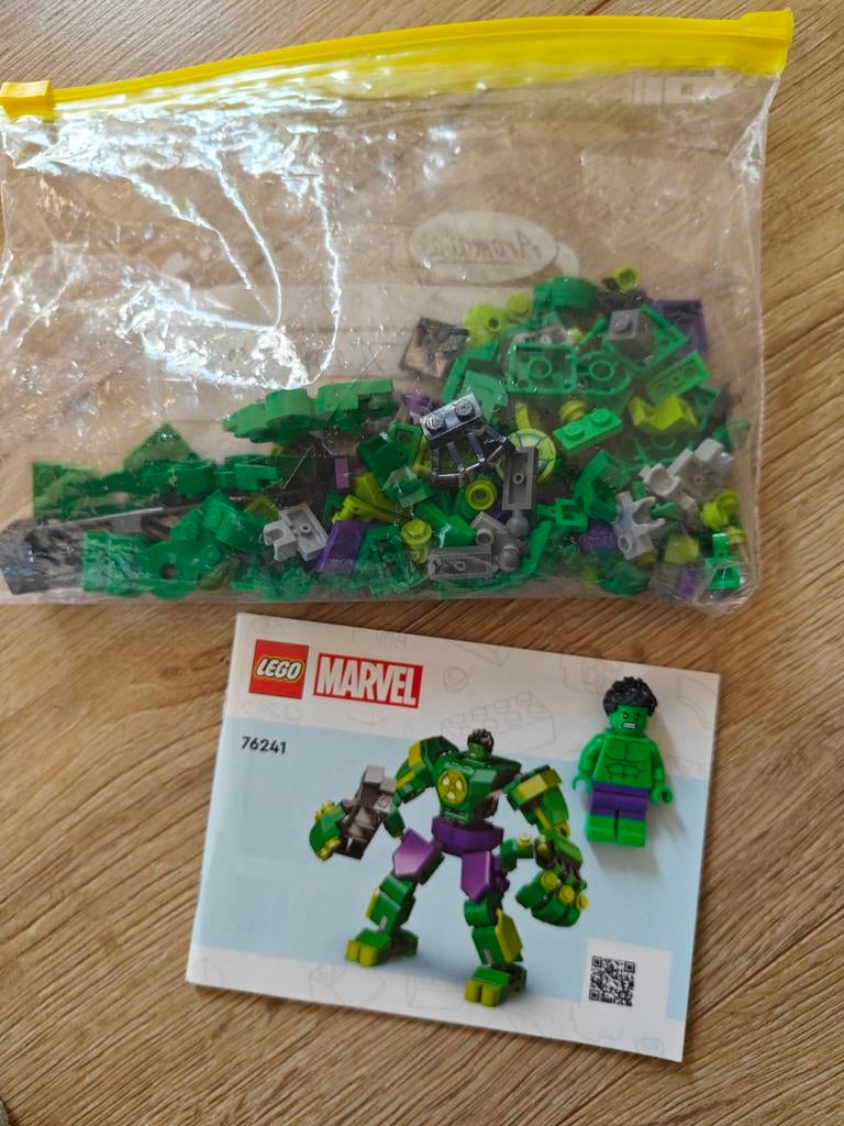 Lego 76241 de Hulk Mech Armor 100% compleet., Marvel, Lego, Ophalen of Verzenden, Complete set