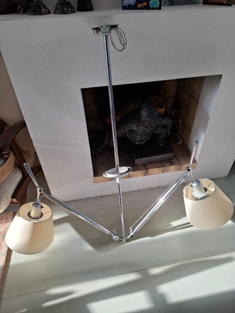 Artimide Tolomeo Basculante Hanglamp, Ophalen, Gebruikt, Metaal, 50 tot 75 cm