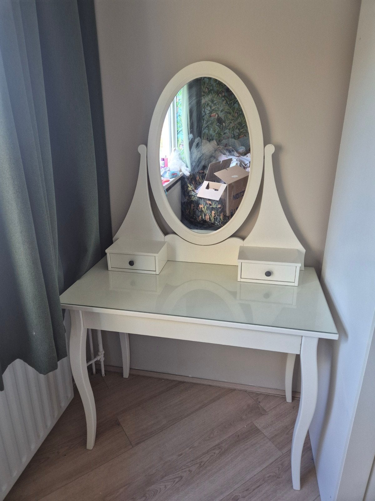 meiden kaptafel met lade en kleine laatjes, Ophalen of Verzenden, Gebruikt, 50 tot 100 cm, Minder dan 100 cm