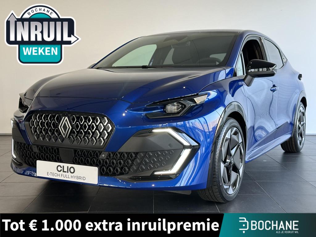 Renault Clio 1.8 Hybrid 160 techno UIT VOORRAAD LEVERBAAR |, Auto's, Renault, Stof, 4 cilinders, Met garantie (alle), Blauw