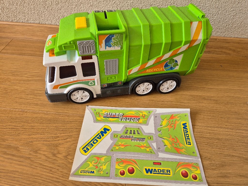 Dickie Toys vuilniswagen met licht en geluid, Ophalen of Verzenden, Gebruikt