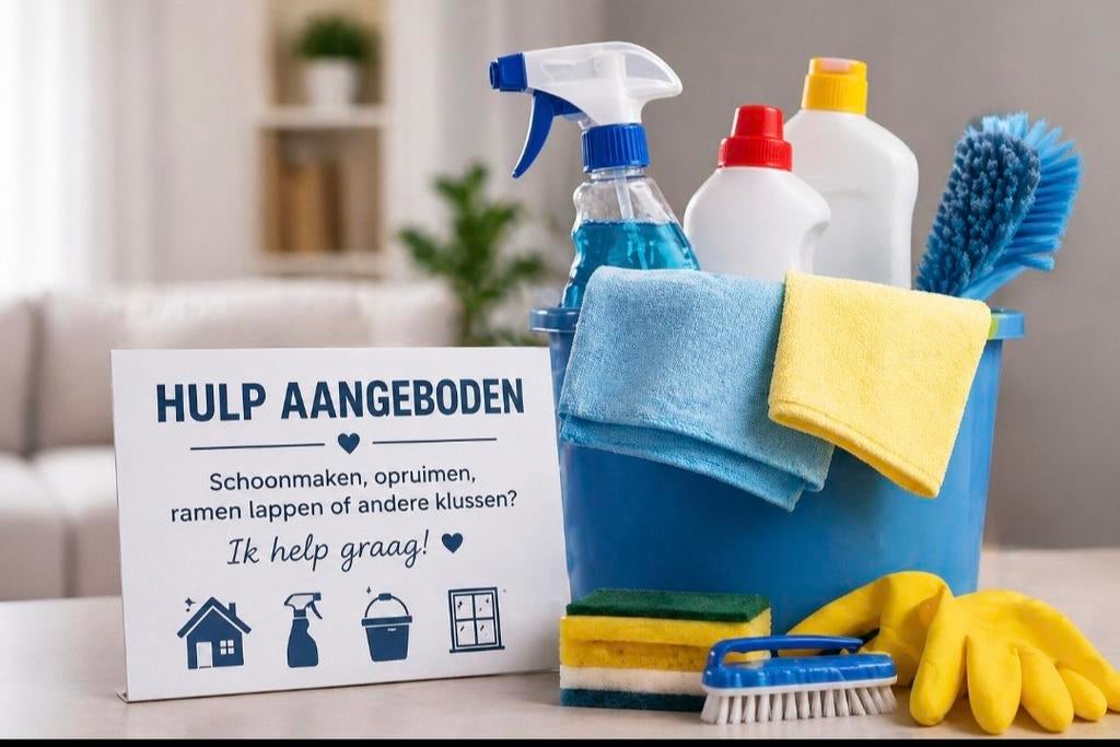 Huishoudelijke hulp aangeboden!, Vacatures, Vacatures | Schoonmaak en Facilitaire diensten, Vanaf 10 jaar, Overige vormen