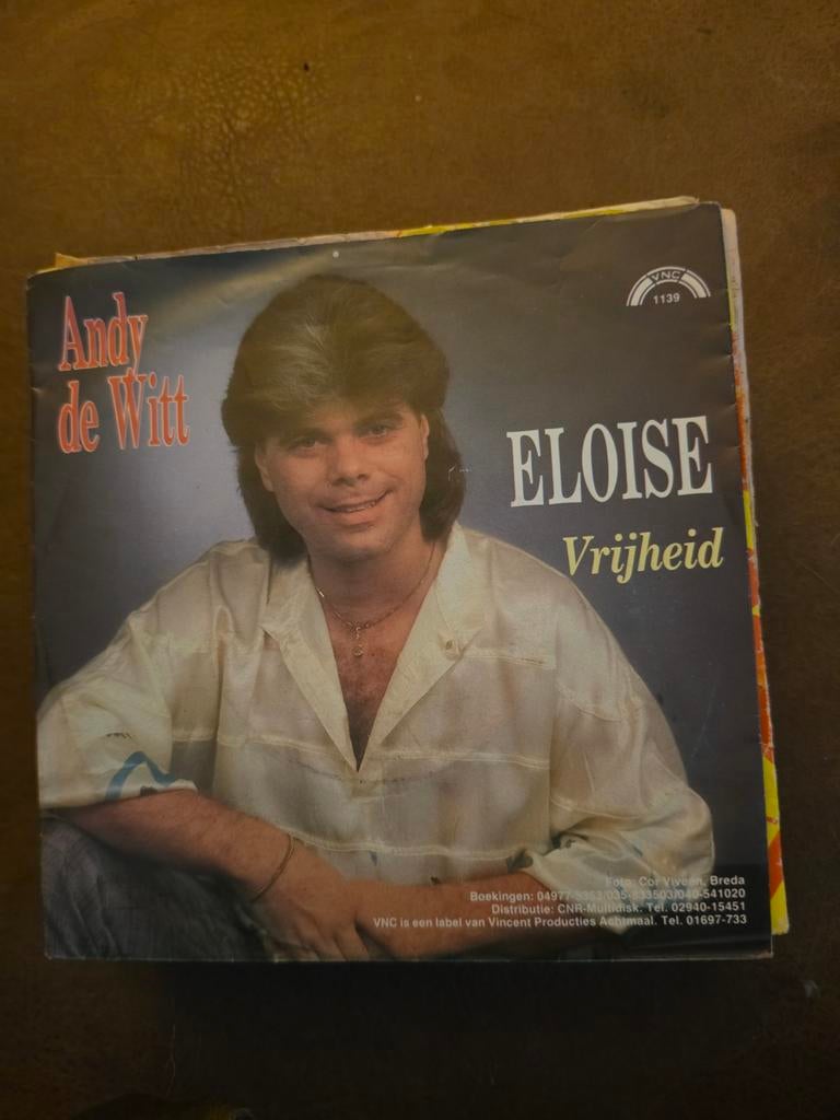 Andy de Witt - Eloise / Vrijheid (Single), Ophalen of Verzenden, 7 inch, Nederlandstalig, Single