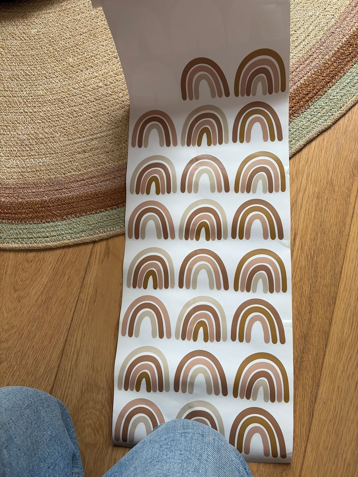 Muurstickers boho regenboog, Meerkleurig, Boho, Nieuw, Kunststof