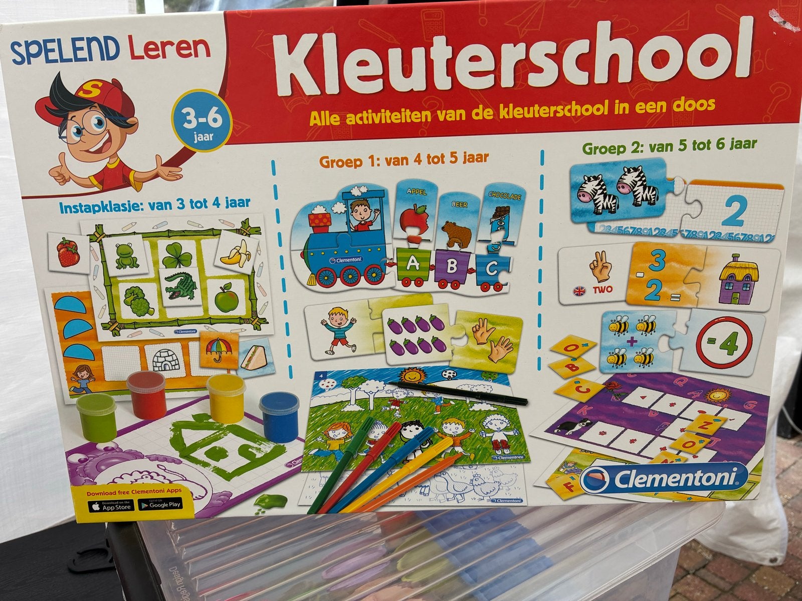 Clementoni Kleuterschool Spelend Leren (3-6 jaar), Kinderen en Baby's, Speelgoed | Educatief en Creatief, Ophalen, Zo goed als nieuw