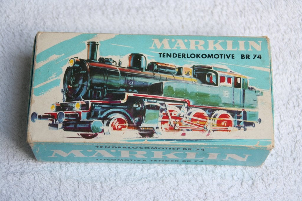 Märklin HO 3095 'Tenderlocomotief BR 74 van de DB', Wisselstroom, Locomotief, Ophalen of Verzenden, Zo goed als nieuw