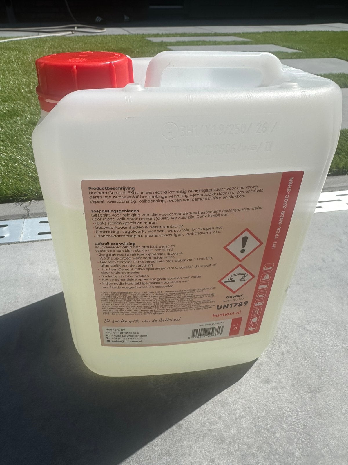 Huchem Cementsluier Verwijderaar 5 L, Ophalen of Verzenden, Zo goed als nieuw