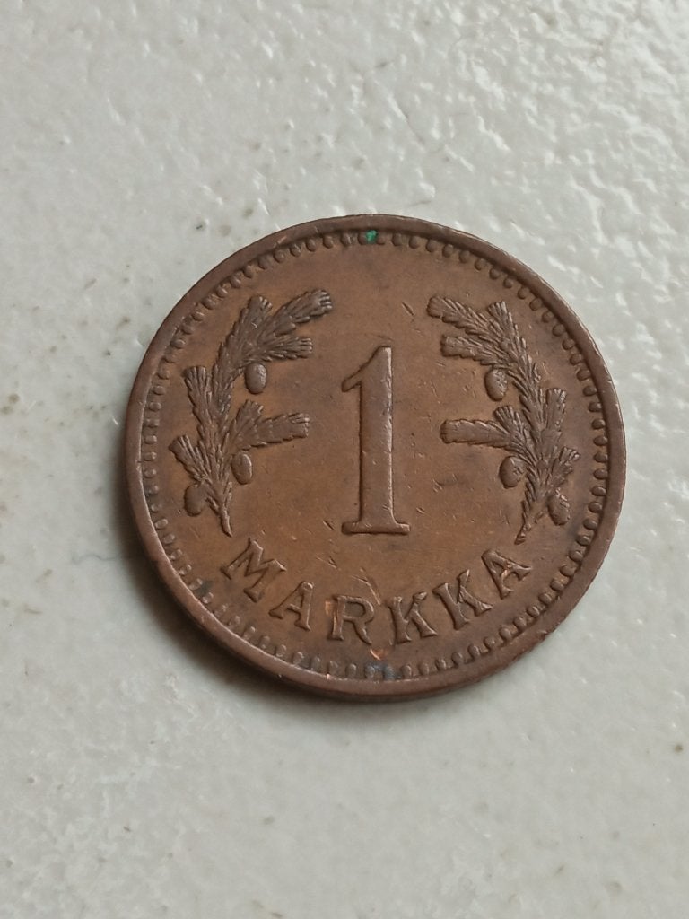 Finland 1 markka 1941., Ophalen of Verzenden, Overige landen, Losse munt