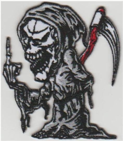 Grim Reaper [Vader Tijd] patch embleem #3, Motoren, Verzenden