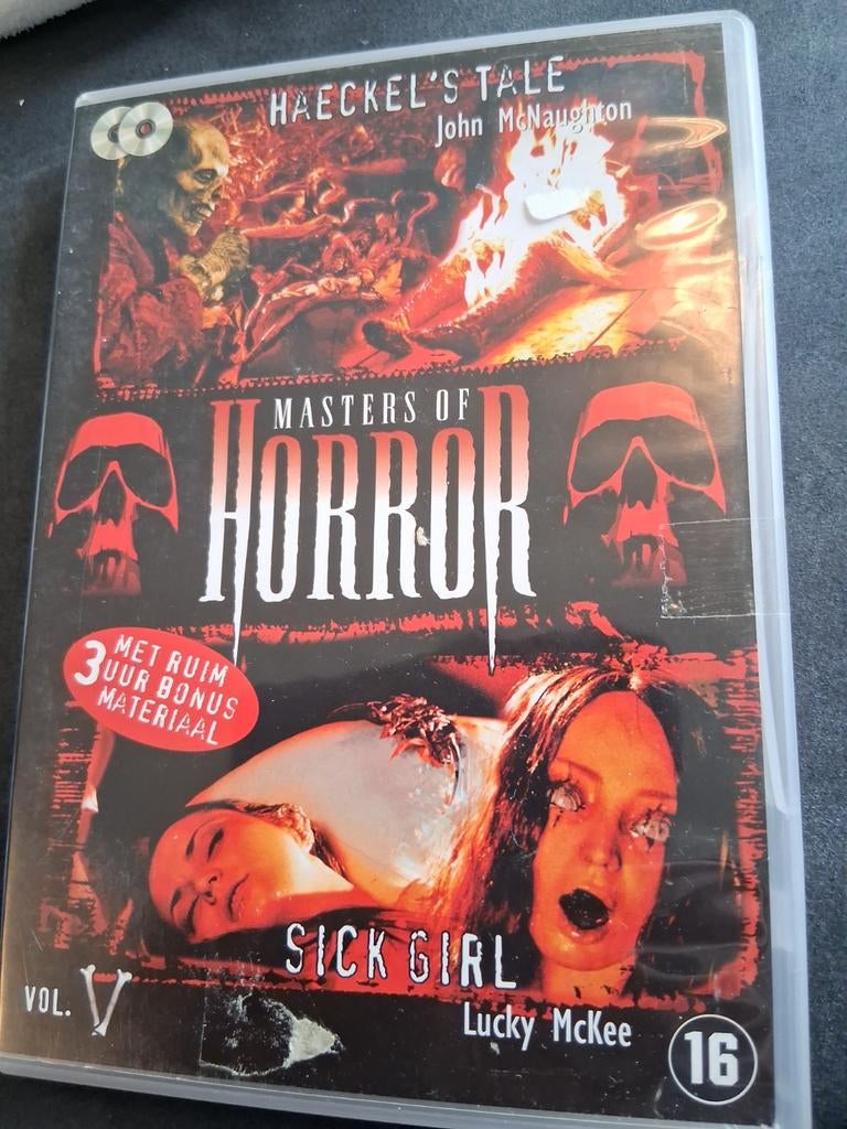 Masters of Horror Vol. V: Haeckel's Tale & Sick Girl DVD, Vanaf 16 jaar, Ophalen of Verzenden, Gebruikt, Overige genres