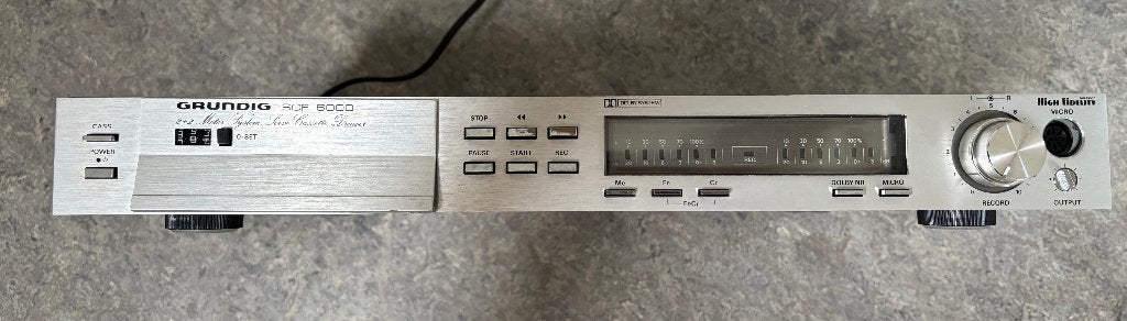 GRUNDIG SCF-6000 cassette deck Jaren 1970 DEFECT, Verzenden, Enkel, Overige merken