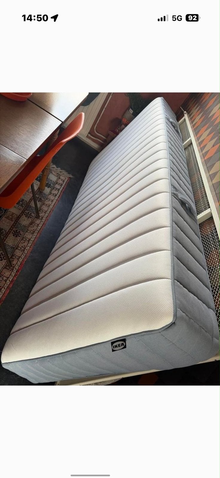 IKEA VALEVÅG Pocketveringmatras 90x200 cm, Huis en Inrichting, Slaapkamer | Matrassen en Bedbodems, Ophalen, 90 cm, Eenpersoons