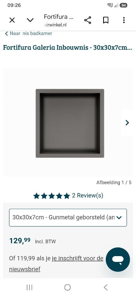 inbouwnis, Ophalen, Minder dan 50 cm, Overige typen, Nieuw