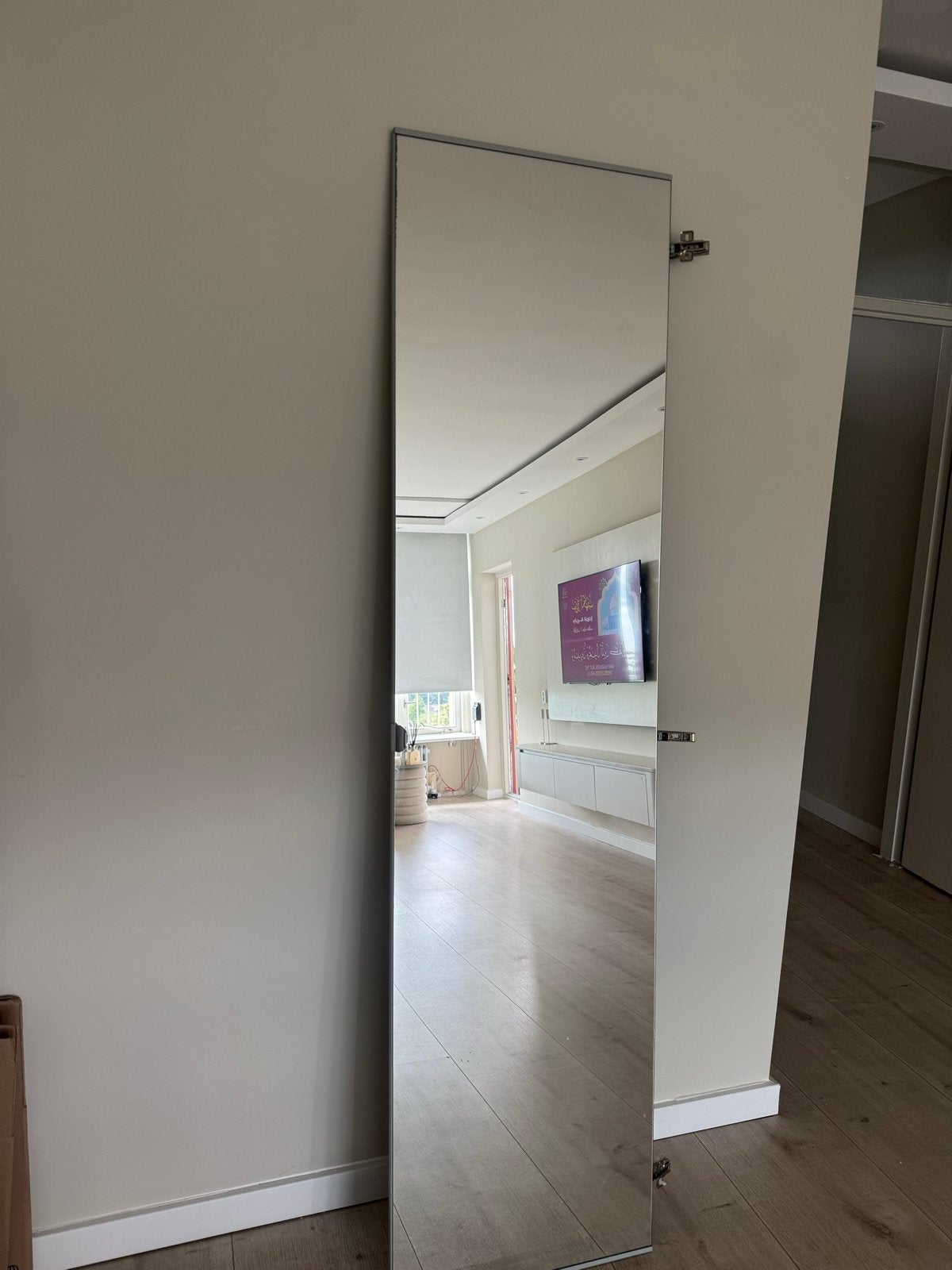 Ikea PAX spiegel deur 2 meter hoog, Ophalen, Zo goed als nieuw, Binnendeur, Minder dan 200 cm