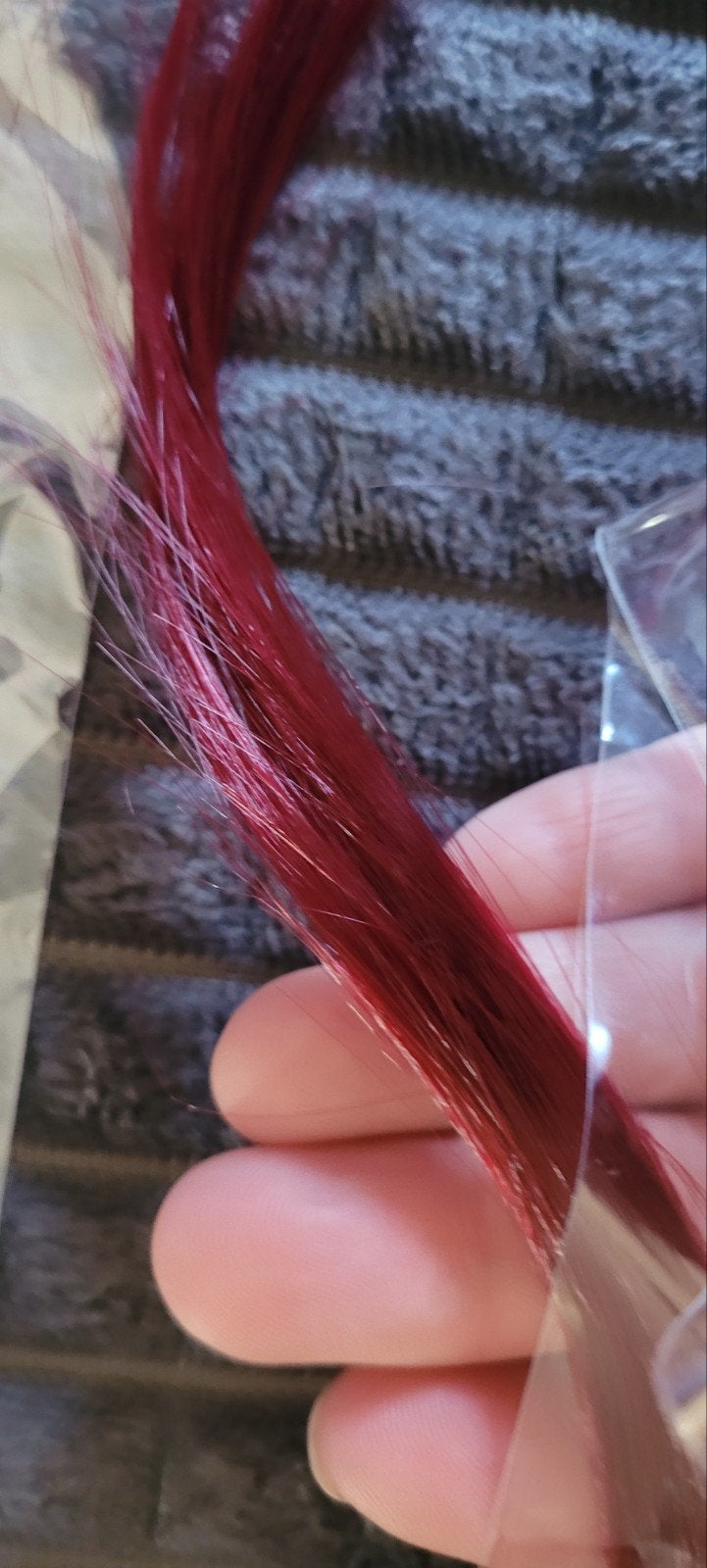 5x Rode Haarverlenging Clip-in Extensions, Ophalen of Verzenden, Nieuw, Pruik of Haarverlenging