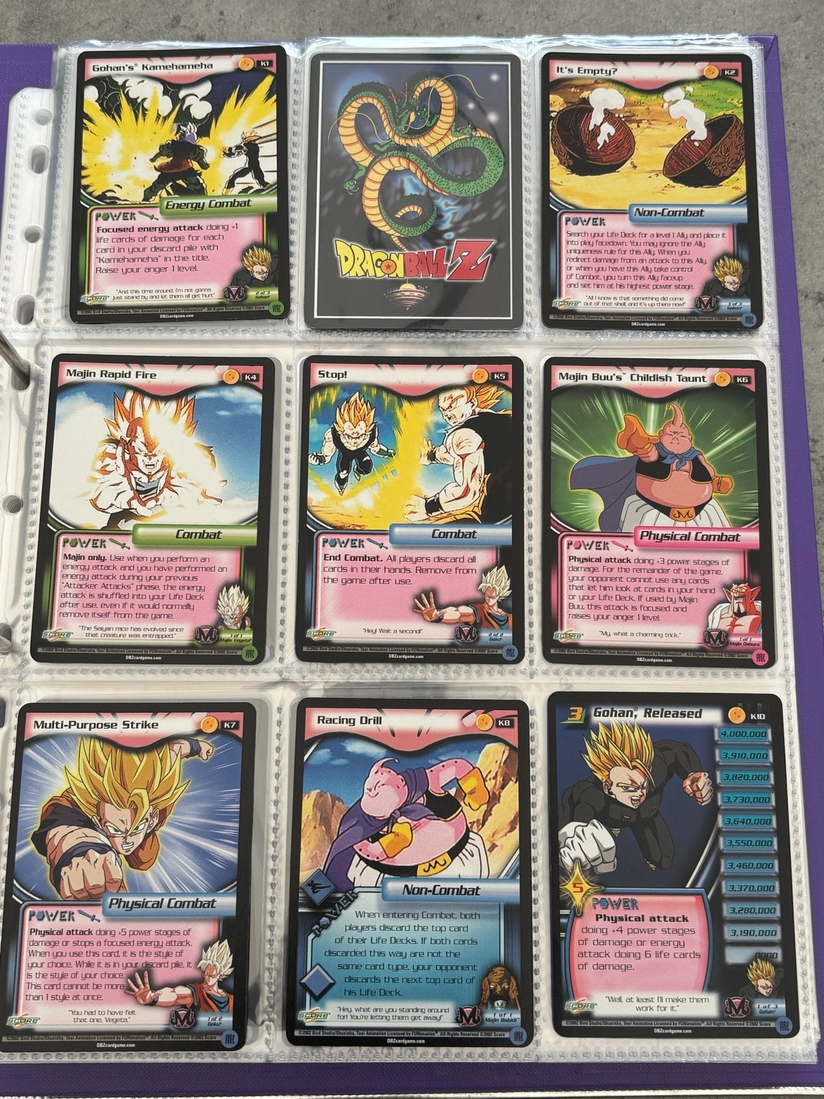 DBZ CCG subset: Kraft. K2 en K9 missen nog, Ophalen of Verzenden, Zo goed als nieuw, Meerdere kaarten, Foil