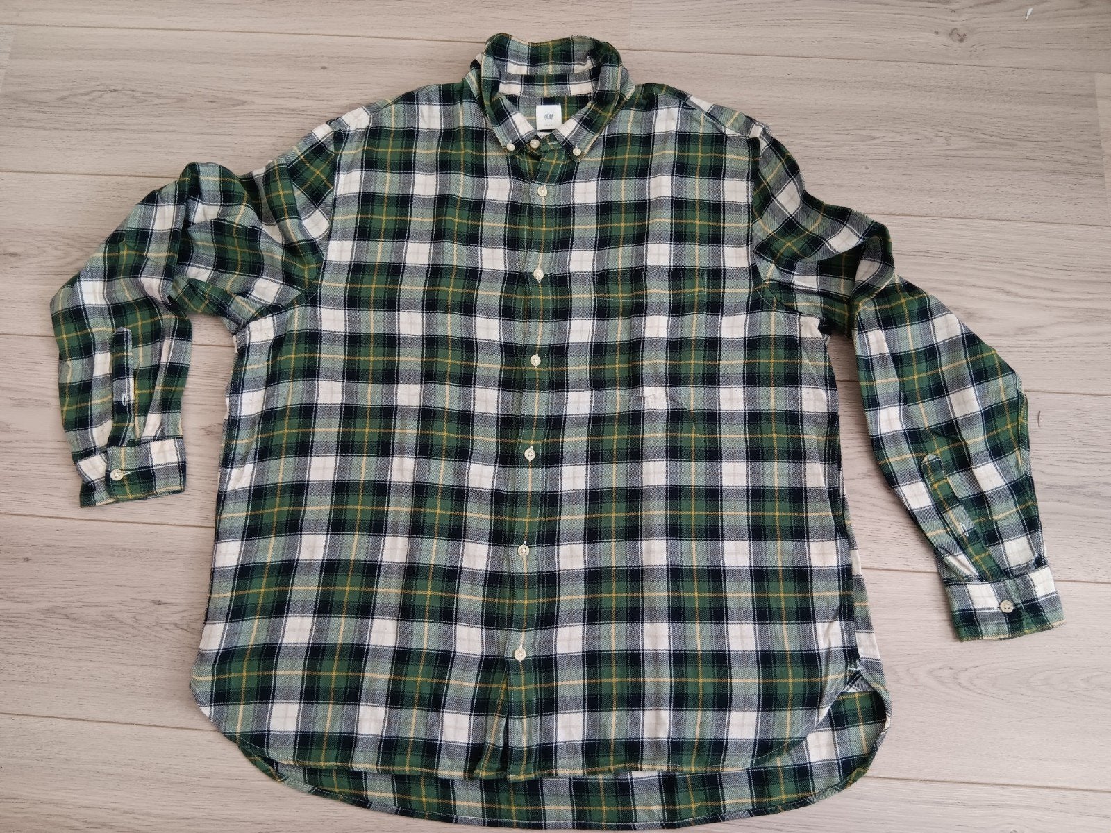 Overhemd flanel mt XXL, Kleding | Heren, Ophalen of Verzenden, Zo goed als nieuw, Overige halswijdtes, H&M