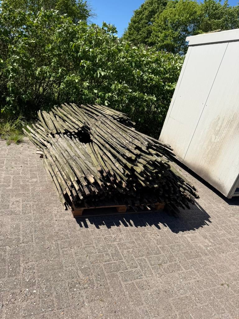 Kastanje schapenhek, Tuin en Terras, Ophalen, Gebruikt, Hout, Met poort