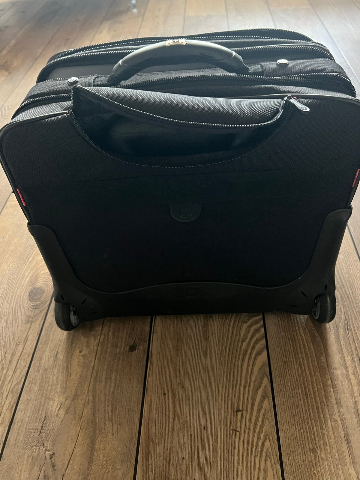 Wenger businesstas met wieltjes - Zwart, Overige materialen, Gebruikt, 45 tot 55 cm, Ophalen of Verzenden