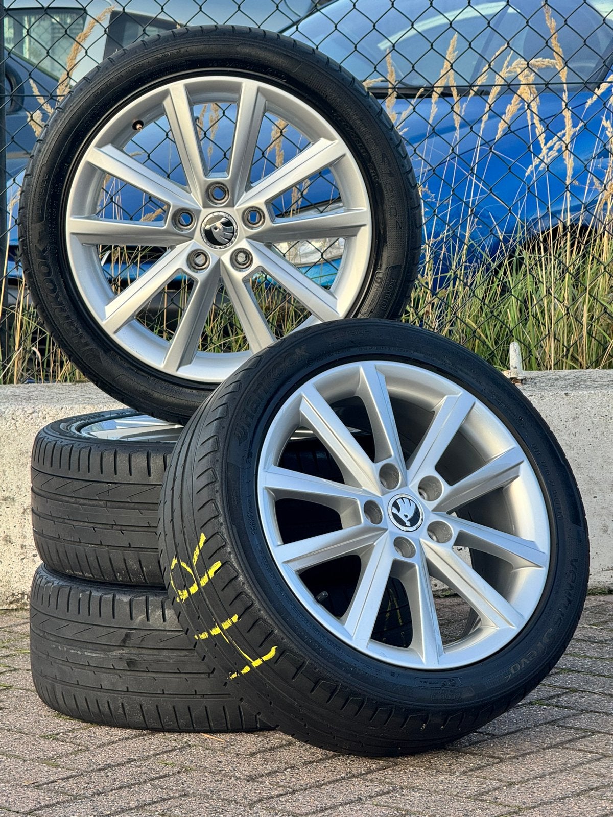 Skoda Octavia velgen 17 Inch 5x112 Volkswagen Seat Audi, Auto-onderdelen, Ophalen, Banden en Velgen, 17 inch, Personenwagen