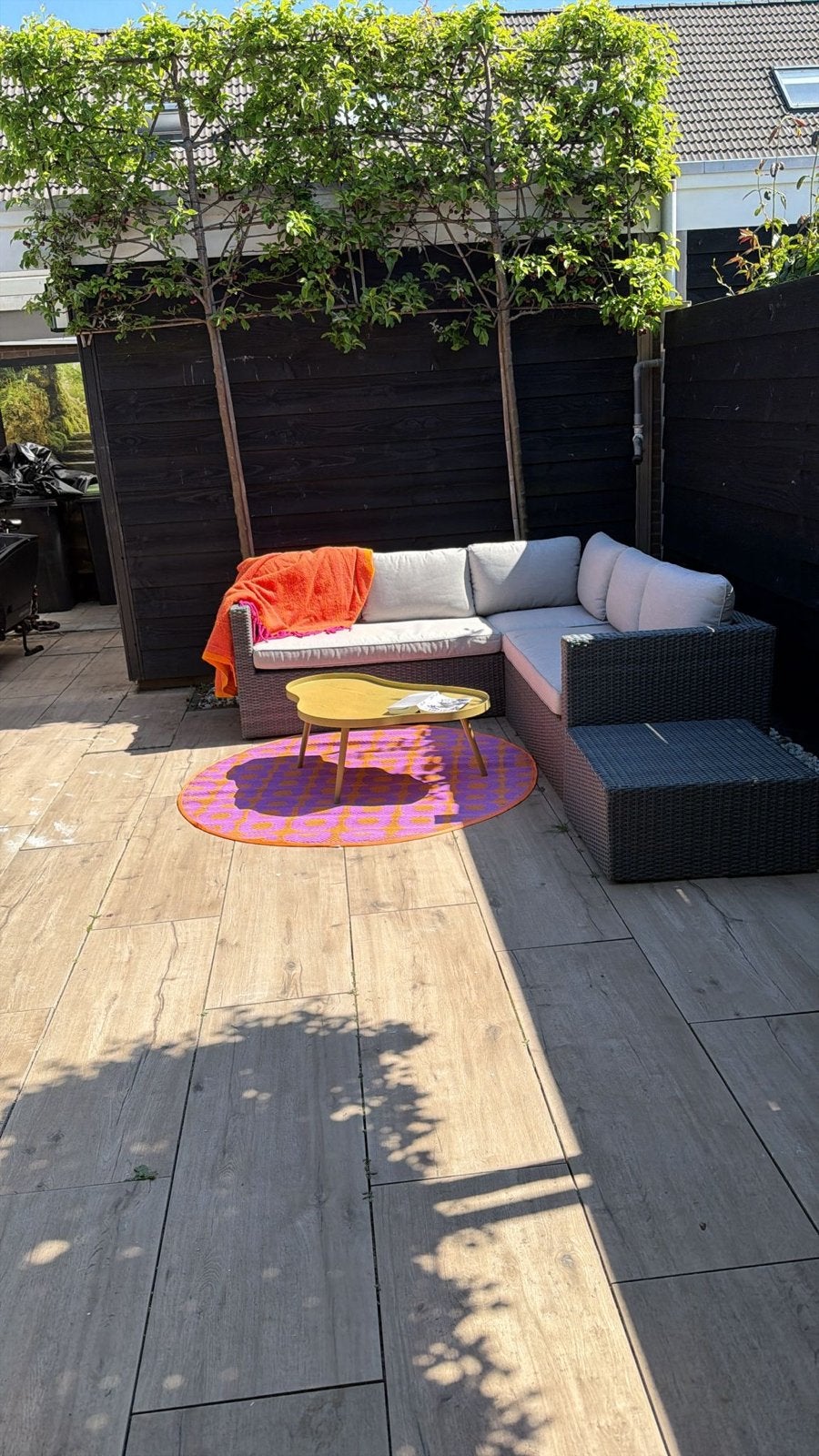 Wicker Loungeset met Kussens (Intratuin), Tuin en Terras, Ophalen, 5 zitplaatsen, Gebruikt, Loungeset