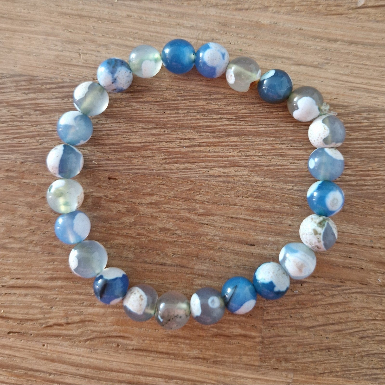 Blauwe armband dames, Ophalen of Verzenden, Blauw