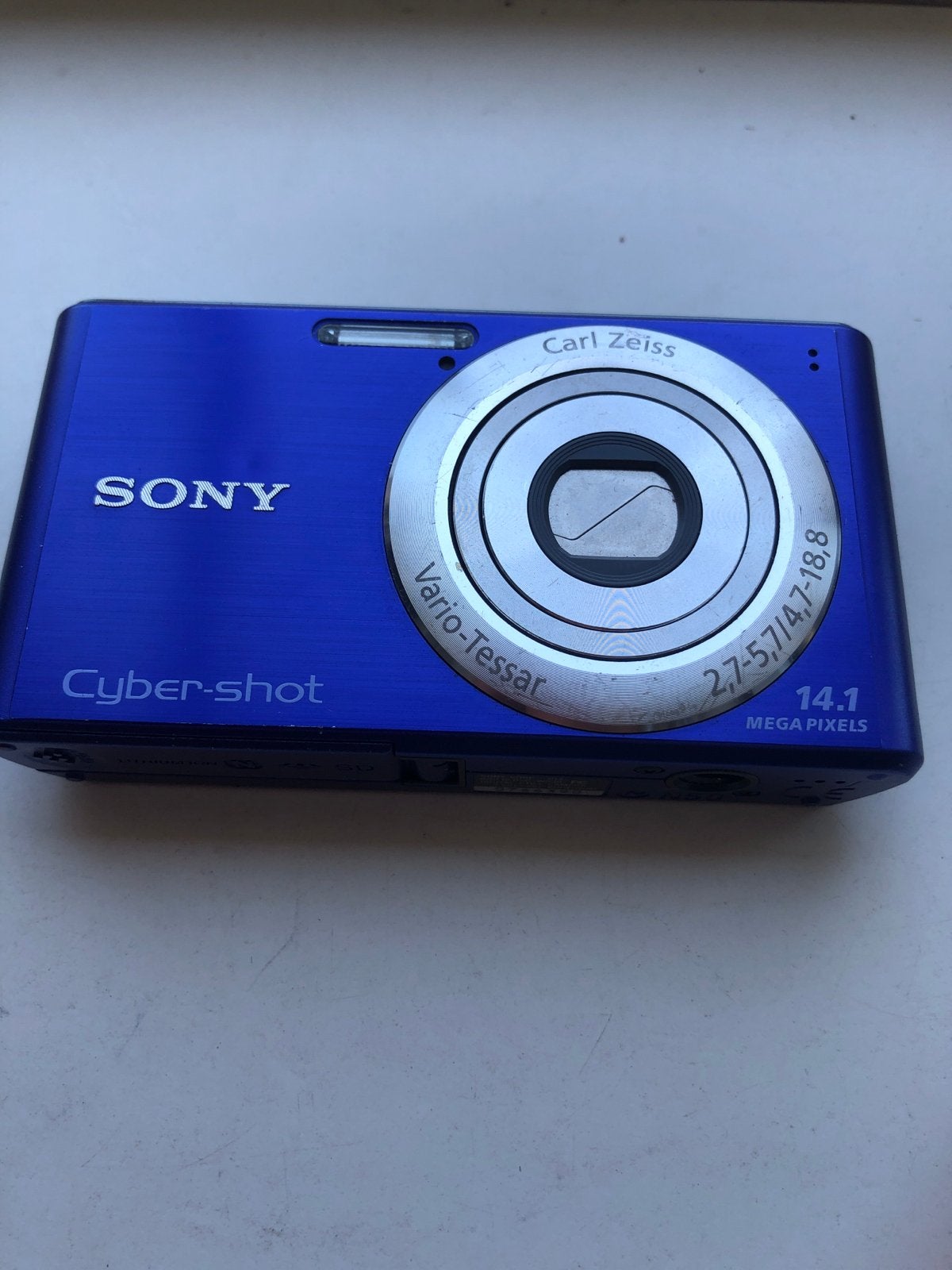 Sony Cyber-shot DSC-W530 Compactcamera -Blauw, Gebruikt, Beeldstabilisatie, Ophalen of Verzenden, Compactcamera
