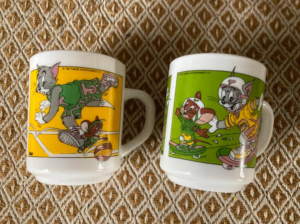 Vintage Tom & Jerry Mokken ,1989, samen 7,50, Verzamelen, Ophalen of Verzenden, Overige figuren, Zo goed als nieuw, Gebruiksvoorwerp