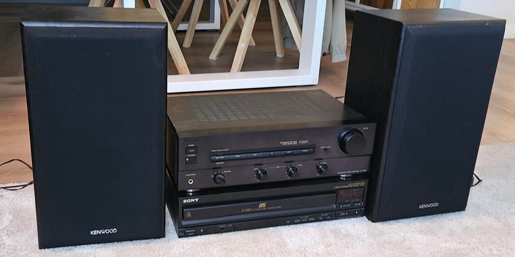 Sony F335R versterker en CDP-C500 cd speler, Kenwood LS-34, Ophalen, Gebruikt, Losse componenten, Sony