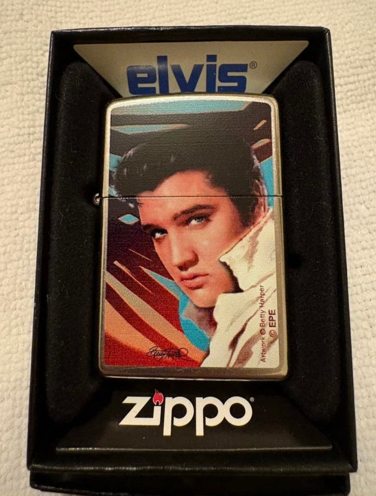 ZIPPO ELVIS PRESLEY,  BETTY HARPER, Verzamelen, Rookartikelen, Aanstekers en Luciferdoosjes, Ophalen of Verzenden, Nieuw, Aansteker