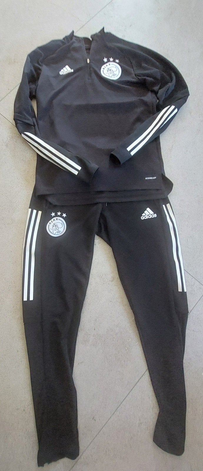 Ajax trainingspak ziptop en broek maat S, Kleding | Heren, Sportkleding, Zwart, Ophalen of Verzenden, Adidas, Algemeen