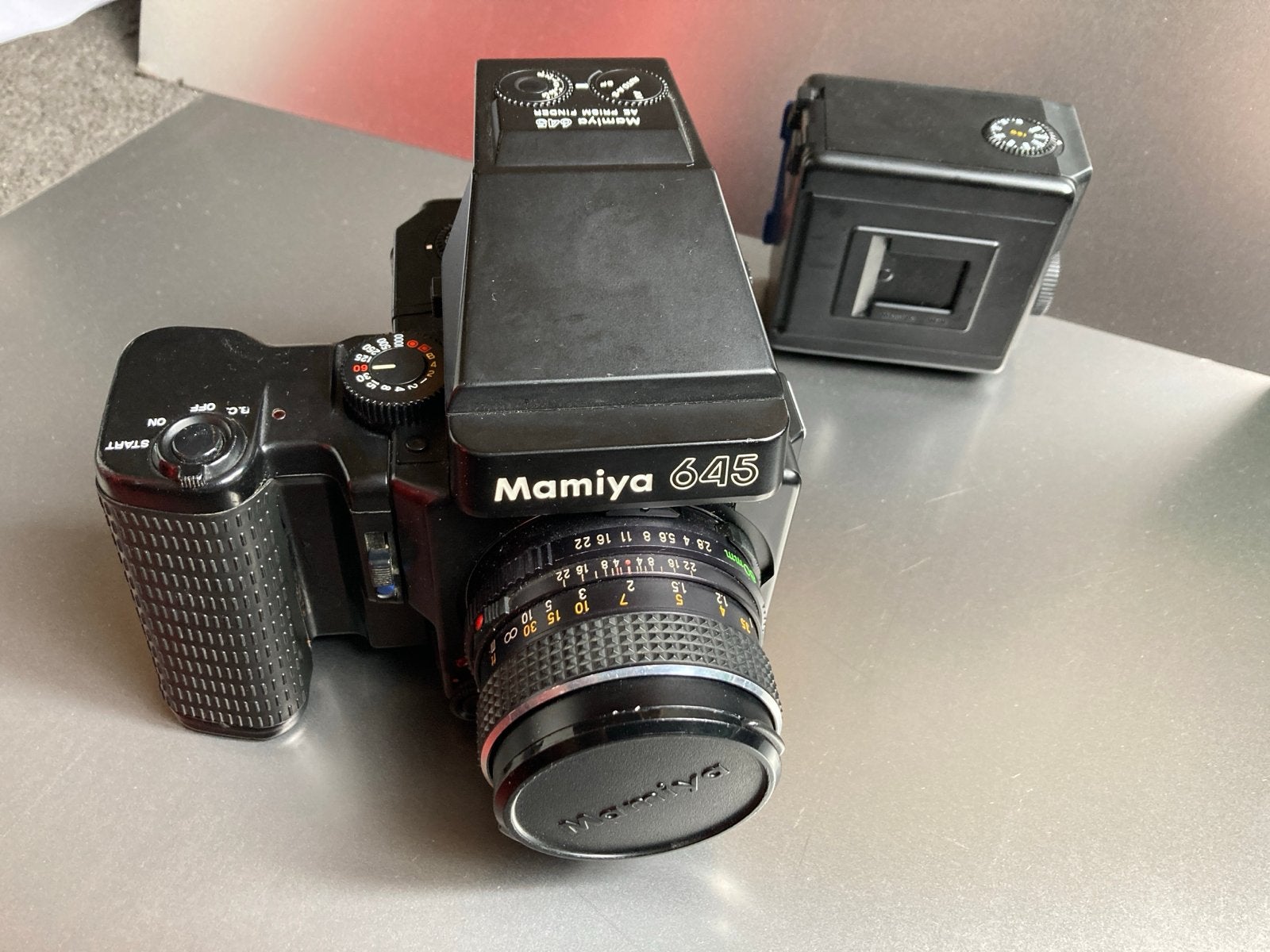 Mamiya Super 645 Medium Formaat Camera met Lens, Ophalen, Gebruikt, Spiegelreflex, Overige Merken