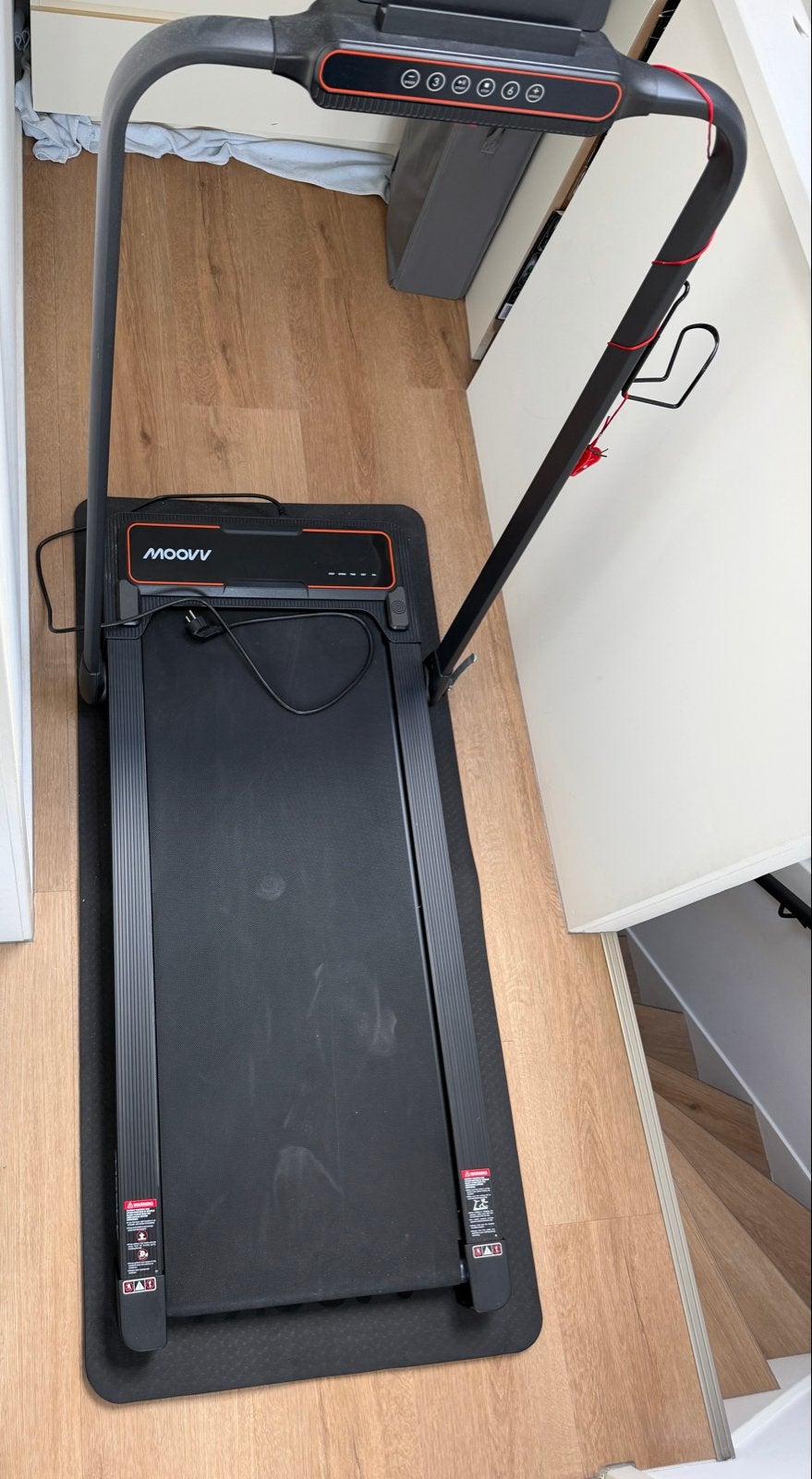 Moovv SmartStep Pro v2 – inklapbare loopband, Sport en Fitness, Ophalen, Zo goed als nieuw, Metaal, Loopband