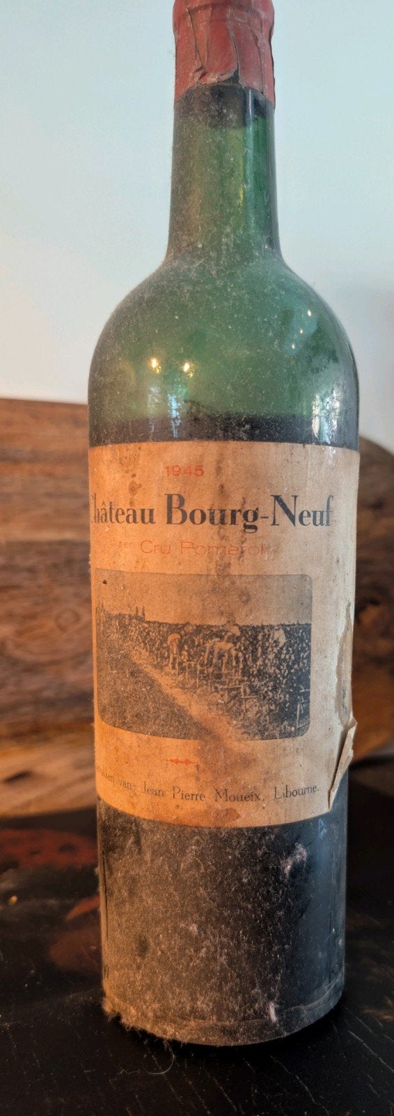 Château Bourg-Neuf 1945 - Pomerol Rode Wijn, Frankrijk, Ophalen of Verzenden, Zo goed als nieuw, Rode wijn