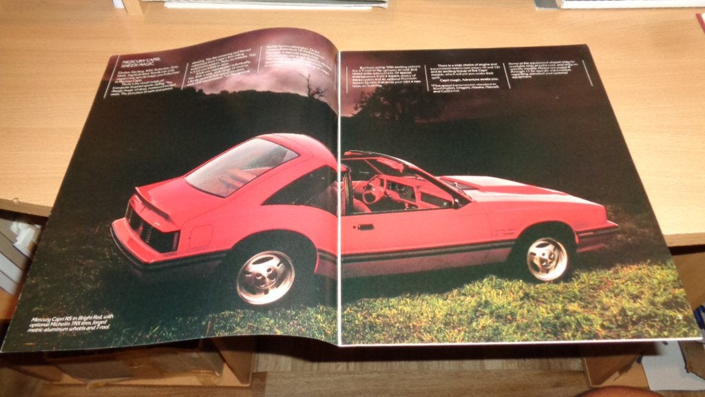 USA Folder  MERCURY  CAPRI   1982, Verzenden, Nieuw, Overige merken