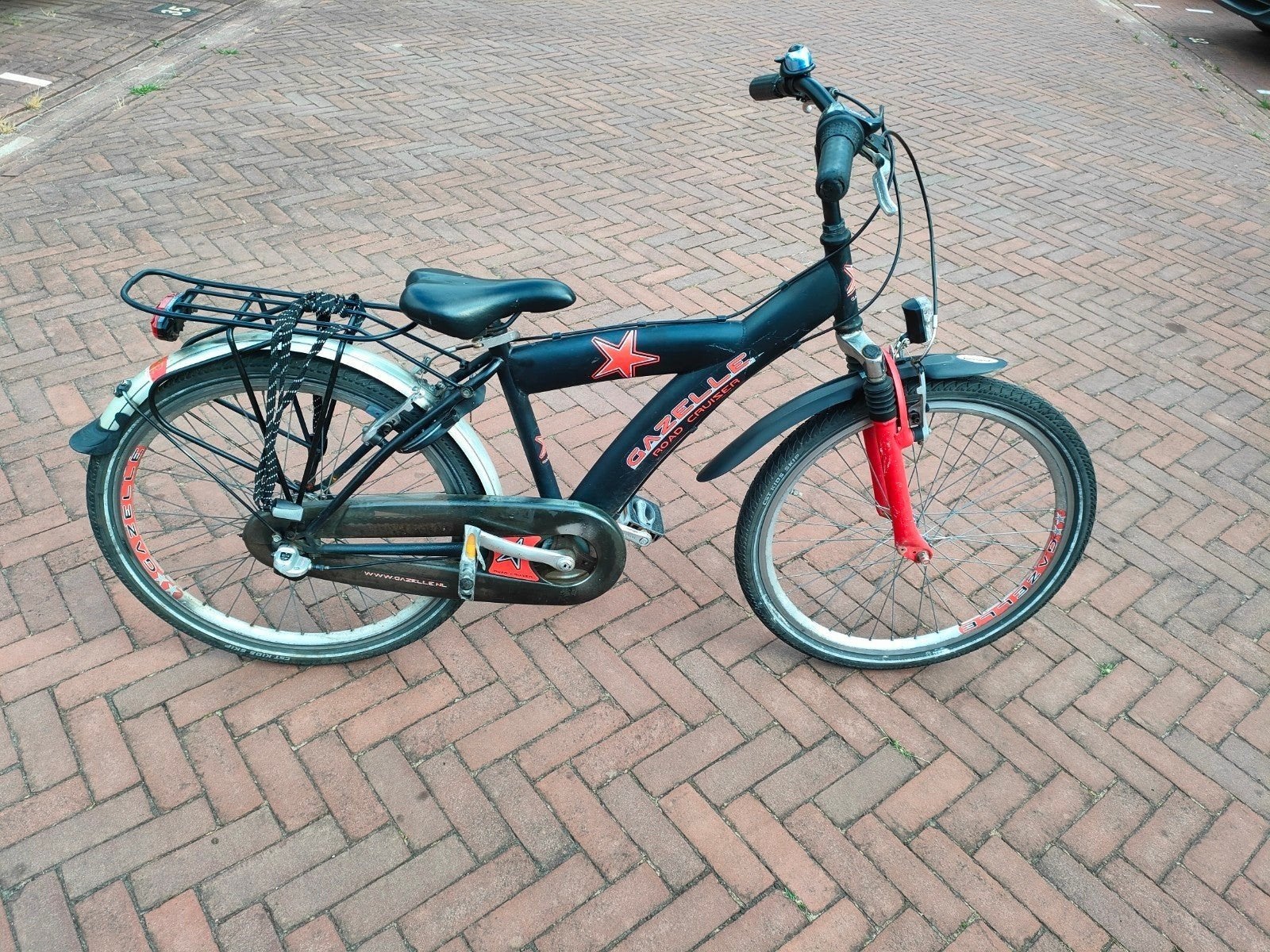 gazelle fiets 24 inch met 3 versnelling, Ophalen, Terugtraprem, 24 inch, Versnellingen