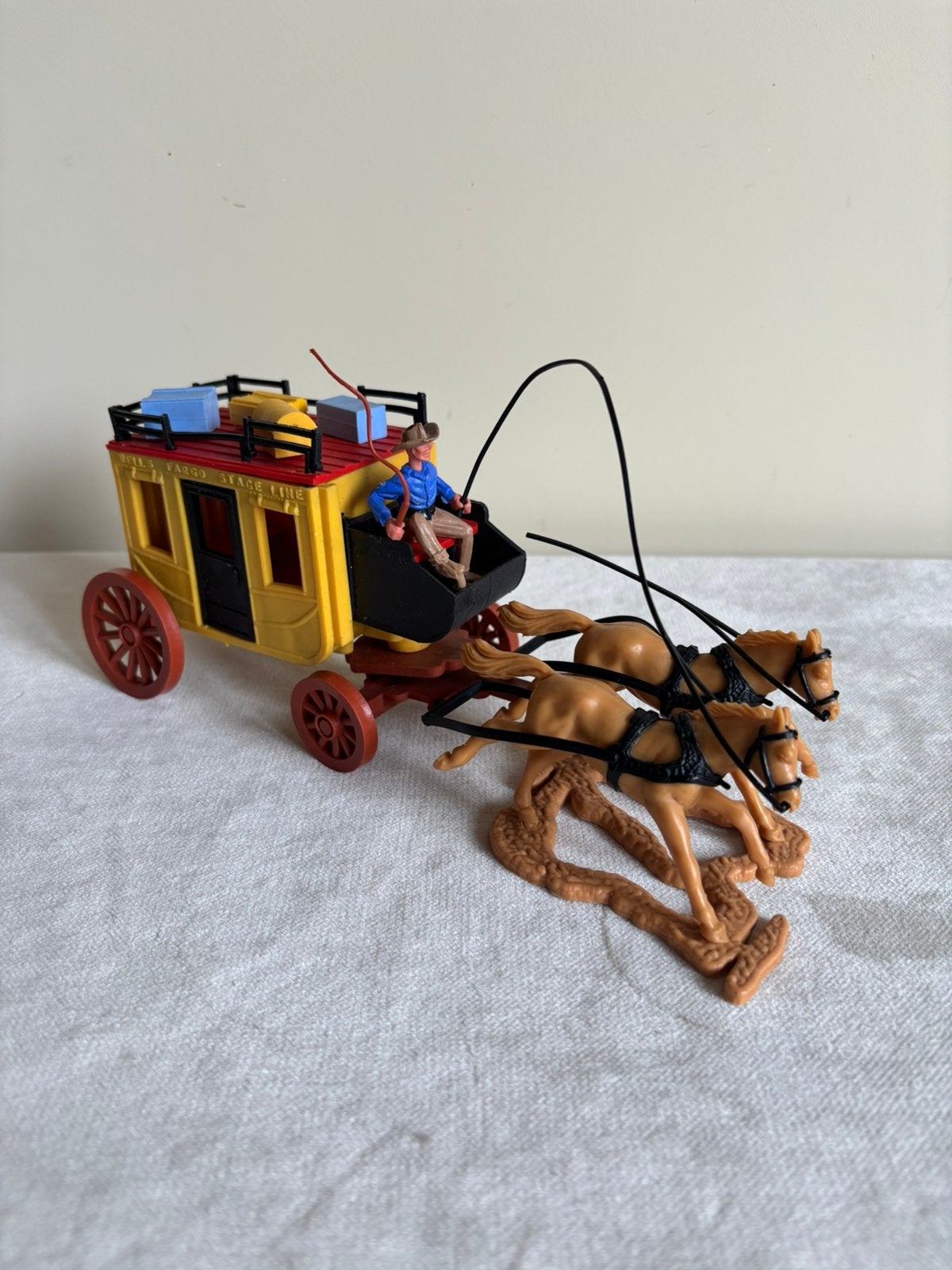 Vintage Timpo Toys plastic Cowboy postkoets., Ophalen of Verzenden, Zo goed als nieuw