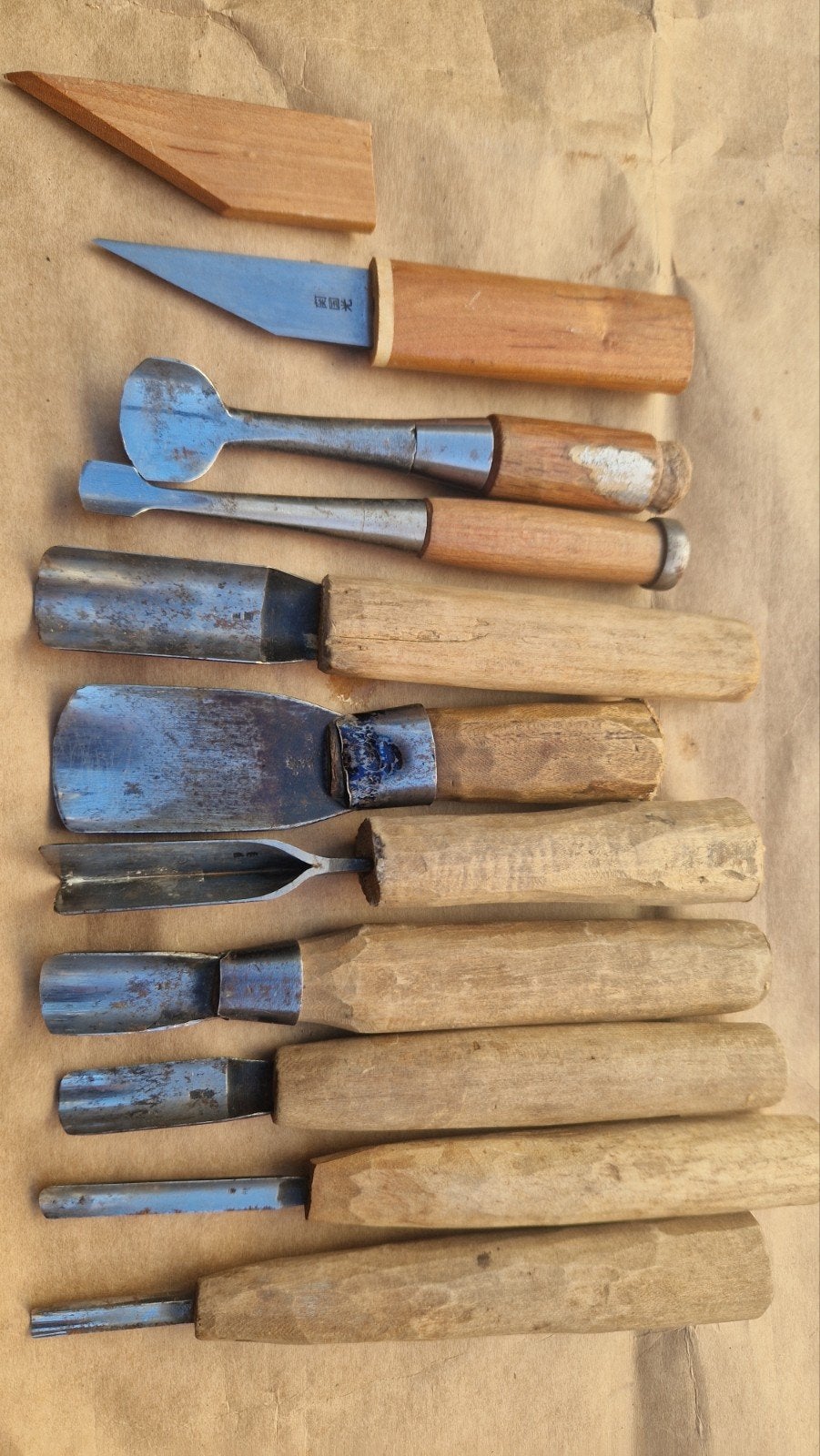japan houtbeitels guts, Antiek en Kunst, Ophalen of Verzenden