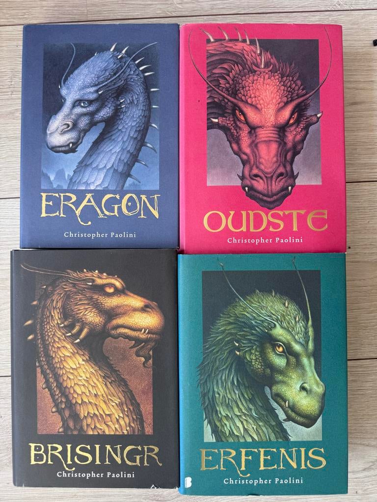 Erfgoed Cyclus: Eragon, Oudste, Brisingr, Erfenis (4 boeken), Boeken, Ophalen of Verzenden, Gelezen